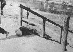 Під час Голодомору У Харкові було стільки померлих від голоду, що їх не встигали прибирати з вулиць. Фото із архівів НКВС