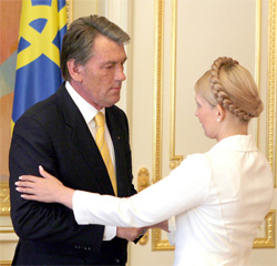 Ющенко і Тимошенко обговорили реферндум. Кожен залишився при своїй думці