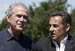 Президенти Буш і Саркозі: Москва не виконала умов договору