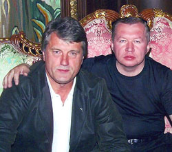 Віктор Ющенко і Володимр Сацюк того вечора...