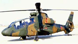 Багатоцільовий гвинтокрил OH-1 Ninja, продукція “Міцубісі Хеві Індастріз”,  витіснив із озброєння Японії американські машини