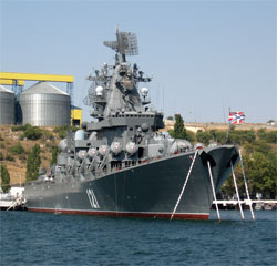 Флагман ЧФ РФ ракетний крейсер “Москва” у ремонті
