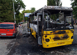 За тиждень згоріло два автобуси «ЧАЗ» А-074