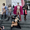 Активістки FEMEN провели в центрі Києва антистрес-акцію “Демарлезація”