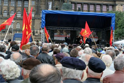 Мітинг комуністів Чехії