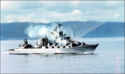 Флагман ЧФ РФ крейсер “Москва” брав безпосередню участь у військовій агресії проти суверенної Грузії