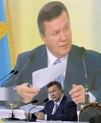 Янукович знову грізно повторив мантру про корупцію