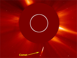 NASA оприлюднило унікальне відео, на якому видно, як у Сонце врізалася величезна комета 