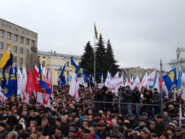 У Житомирі відбувся мітинг «Вставай Україно!»