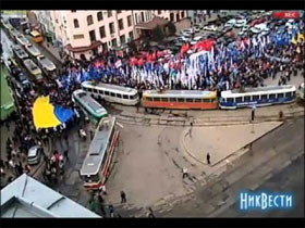 Опозиціонери подали  заяву про злочин щодо блокування руху громадського транспорту в Харкові