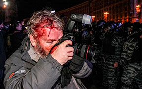 Лукаш побачила в мирних масових акціях протесту насильницький характер