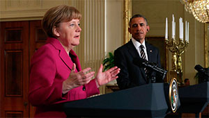 Меркель переконала Обаму поки що не постачати зброю Києву