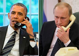 Обама по телефону поспілкувався з Путіним
