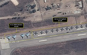 Пентагон оприлюднив знімки російських літаків на аеродромі в Сирії