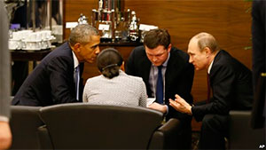 Обама та Путін у коридорі обговорили ситуацію у світі та Україні