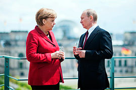 Меркель обговорила з Путіним ситуацію в Україні та Сирії