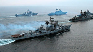 Російські військові кораблі біля Сирії
