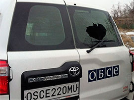 Ситуація на фронті: російські бойовики намагаються залякати інспекторів ОБСЄ