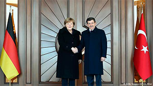 Анґела Меркель та Ахмет Давутоглу