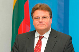 Міністр закордонних справ Литви Лінас Лінкявічюс.