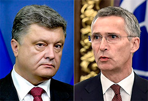 Президент України обговорив ескалацію напруженності на Донбасі з Генсеком НАТО