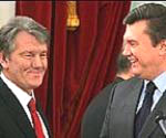 Президент України Віктор Ющенко Прем'єр-міністр Віктор Янукович.
