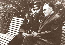 Сергій Корольов із Юрієм Гагаріним 