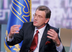 Президент Ющенко дав незвичайну прес-конференцію