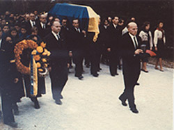 Похорон Степана Бандери у Мюнхені (Фото з архіву Союзу українців Британії)