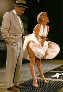 Том Евелл і Мерлін Монро у класичному фільмі “Сверблячка сьомого року” (1955)