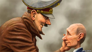 Війна проти України. Путін виправдовується так само, як це робив Гітлер