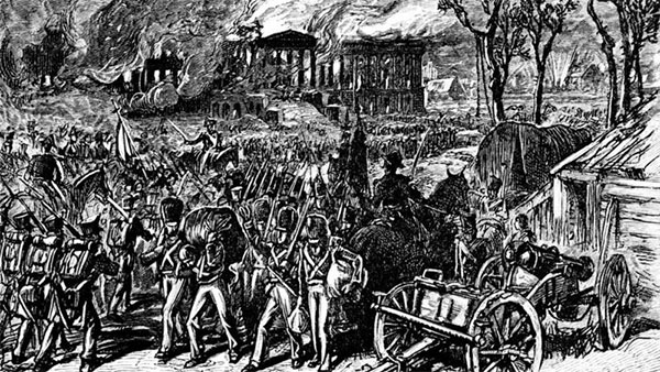 Спалення Вашингтону у 1814 році - єдиний випадок в історії, коли американську столицю захопила іноземна держава