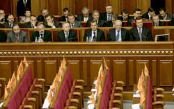 Більшовики у парламентській залі переймаються утопічними прожектами. Від виборів вже нічого не врятує Більшовики у парламентській залі переймаються утопічними прожектами. Від виборів вже нічого не врятує