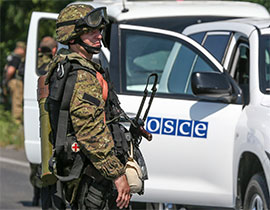 Місія ОБСЄ не змогла потрапити у Світлодарськ через заміновану дорогу