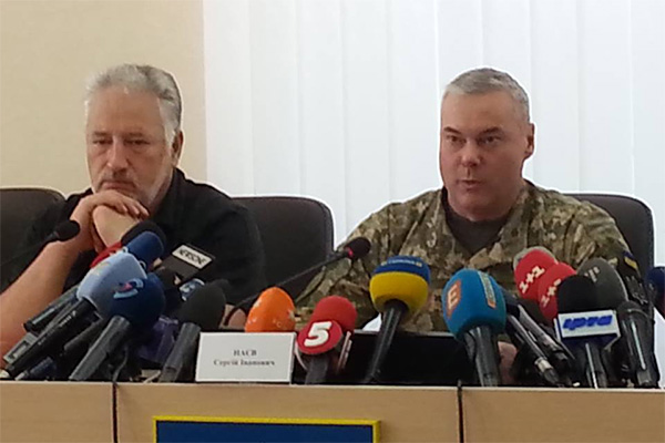 Глава ВЦА Павло Жебрівський і командувач ООС Сергій Наєв.